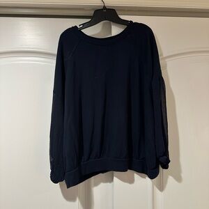 Express Navy Crewneck Pullover Sweater